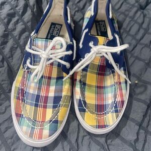 Polo Ralph Lauren Plaid Boat Shoes